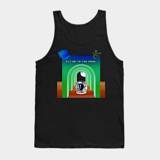 Dogecoin fly to the moon 4 Tank Top